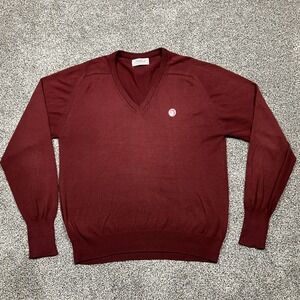 Vintage Titleist Sweater Adult Large Golf Preppy V Neck USA‎ Made Classic Mens